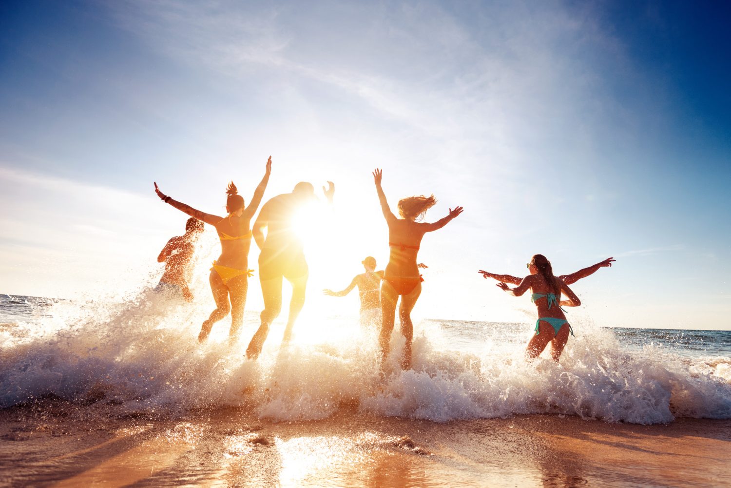 Friends at the beach